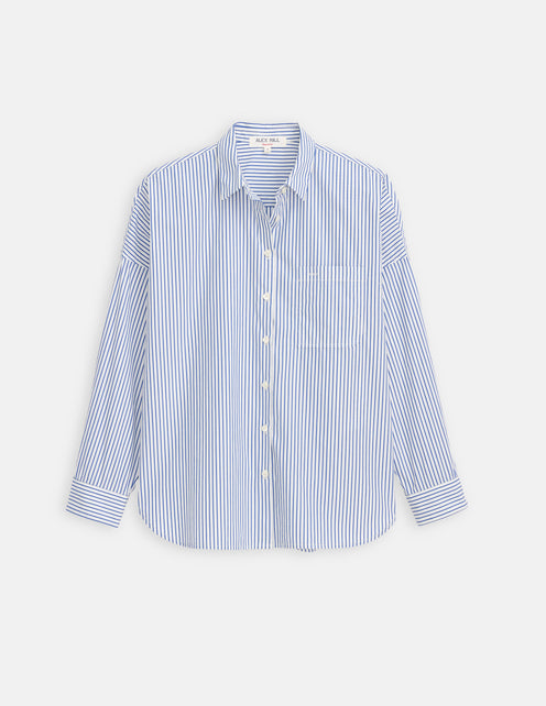 Jo Striped Shirt In Cotton Poplin