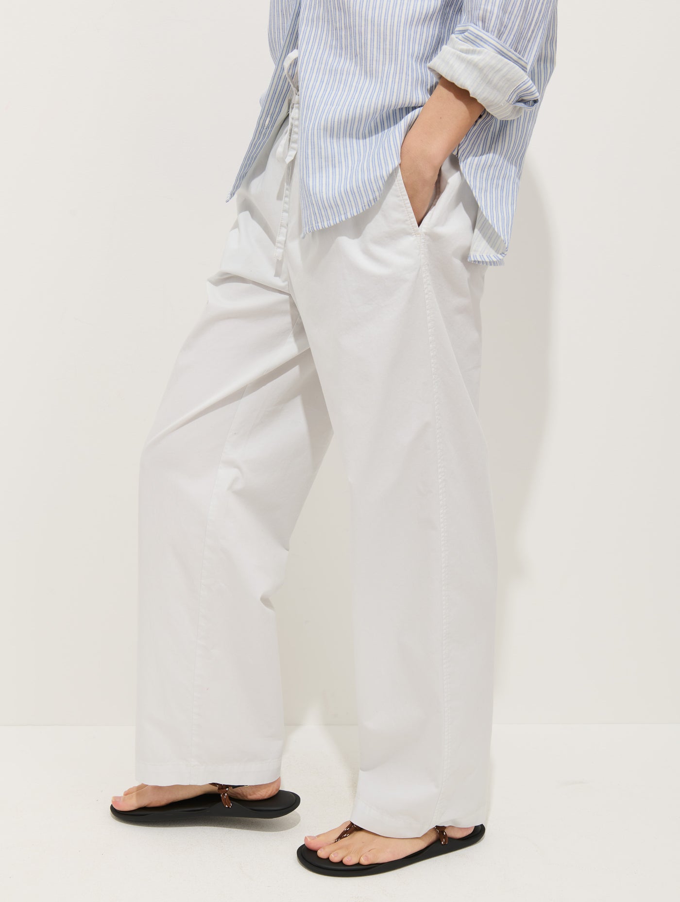Hudson Pull On Pant In Cotton Twill