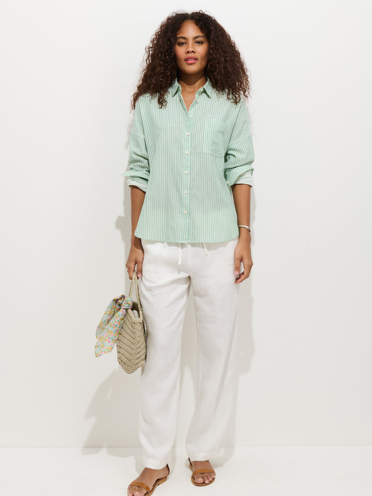 Hudson Pant In Linen from Alex Mill - $185