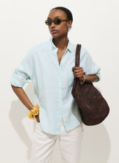 Jo Striped Shirt In Linen
