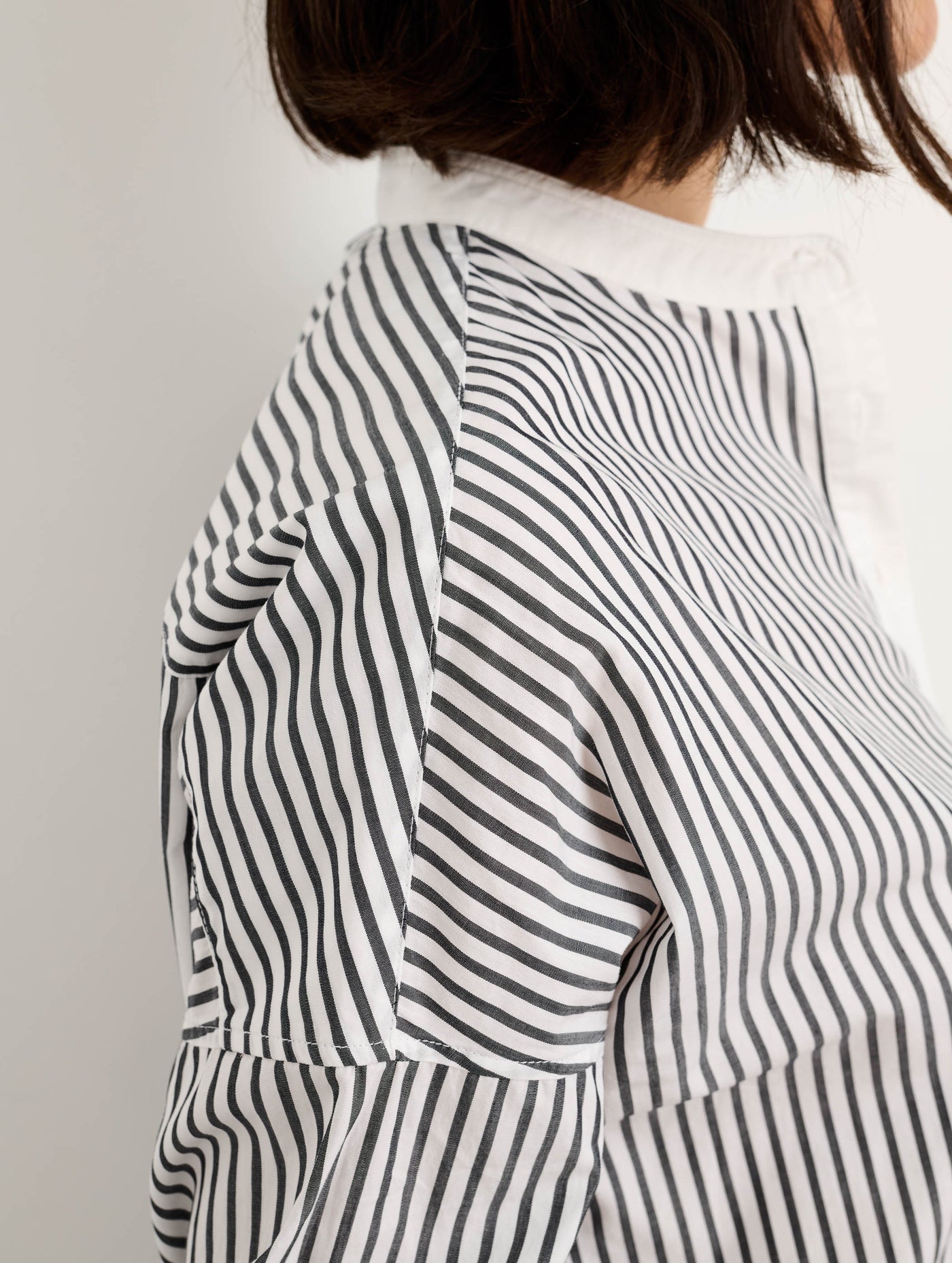 Jo Striped Popover Shirt in Cotton