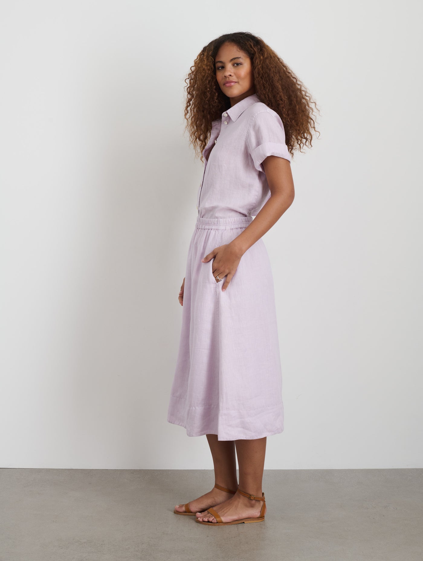 Maddie Skirt in Linen