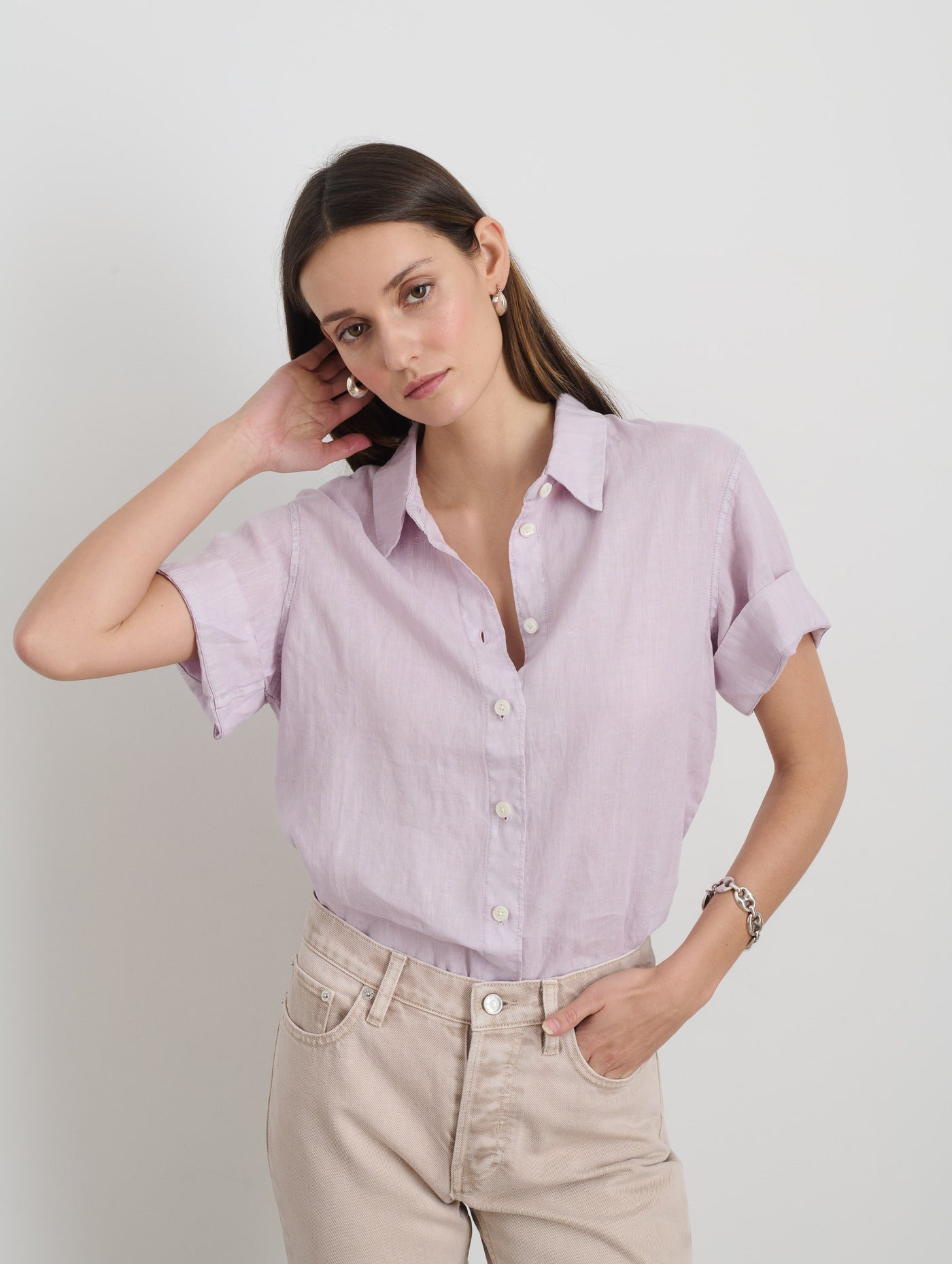 Maddie Shirt In Linen