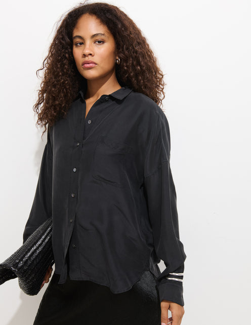 Jo Pocket Shirt In Silk