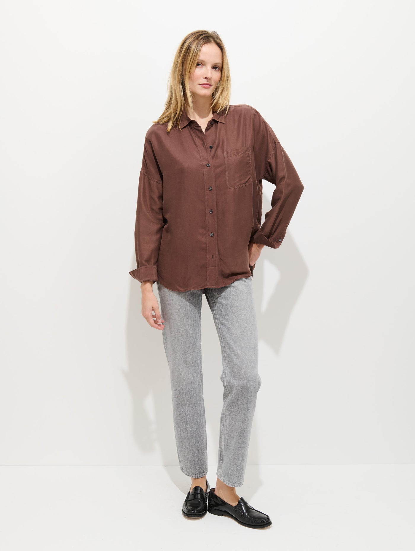 Jo Pocket Shirt In Silk