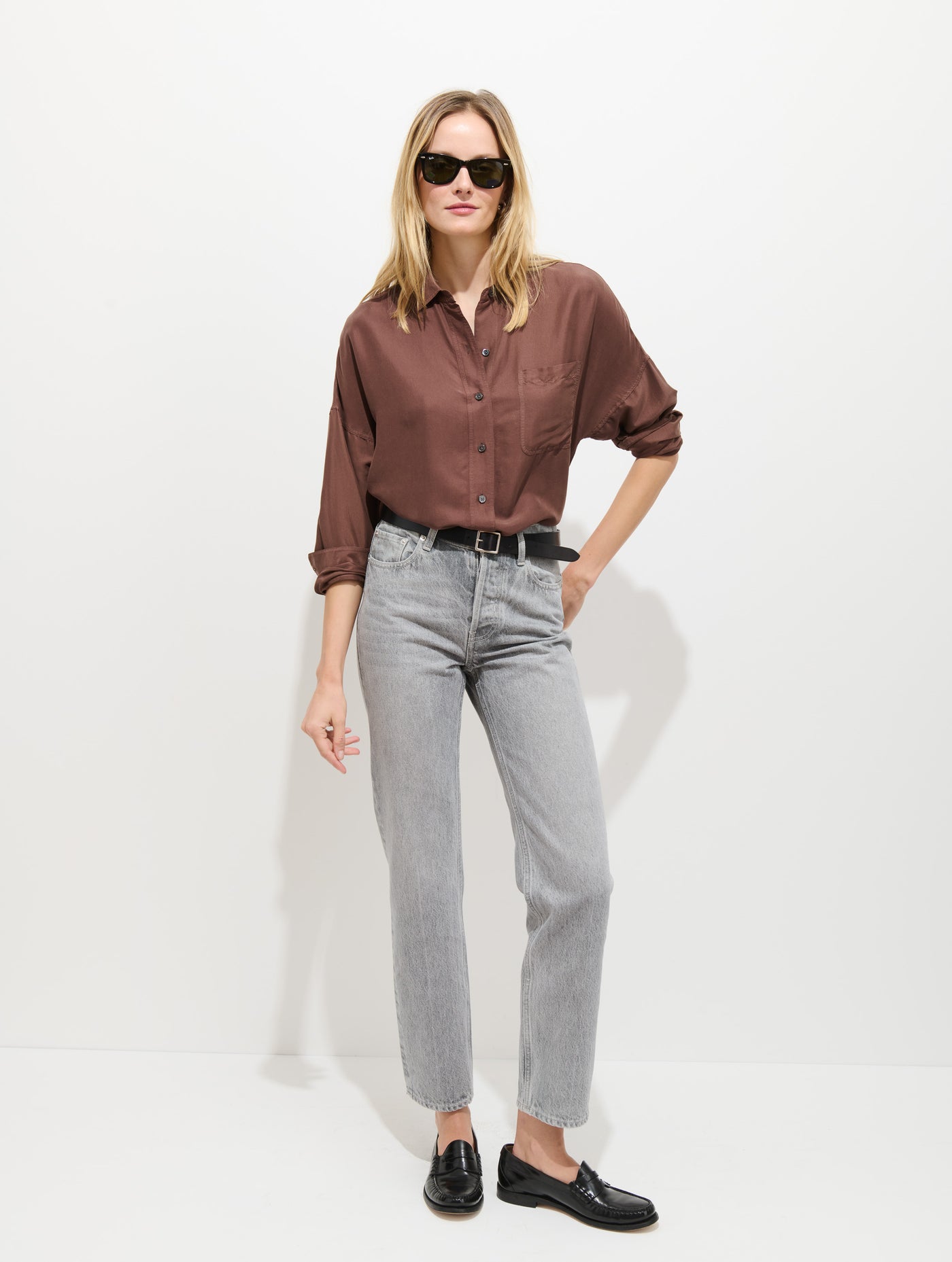 Jo Pocket Shirt In Silk