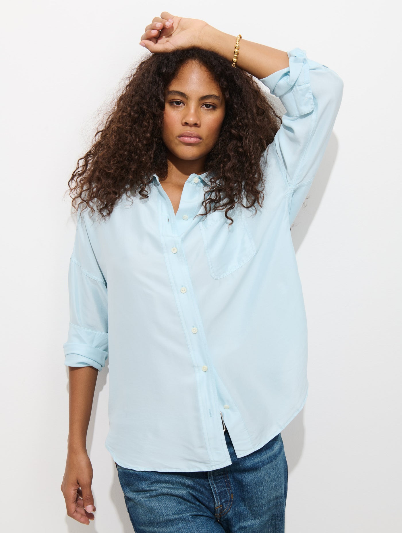 Jo Pocket Shirt In Silk