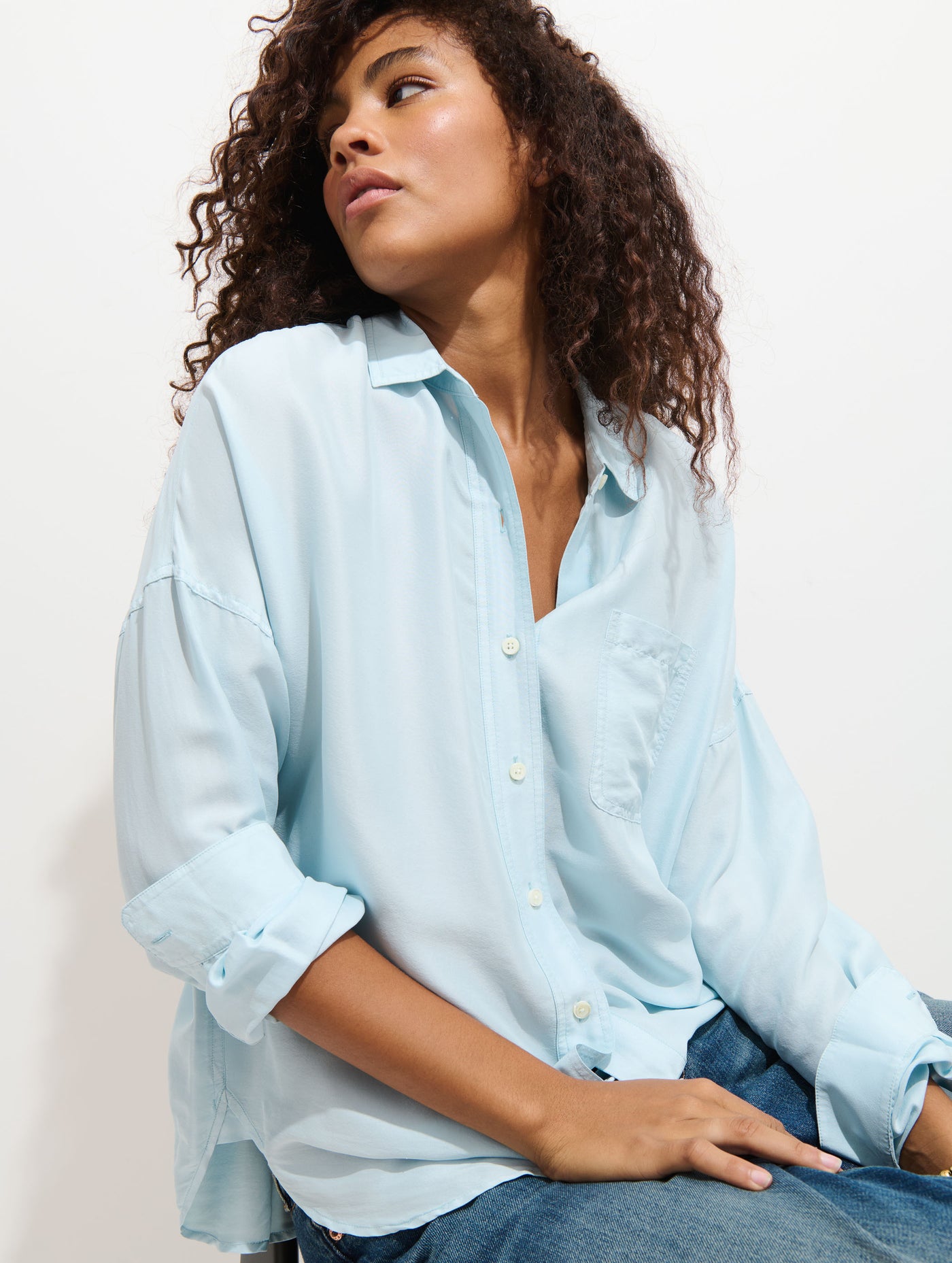 Jo Pocket Shirt In Silk