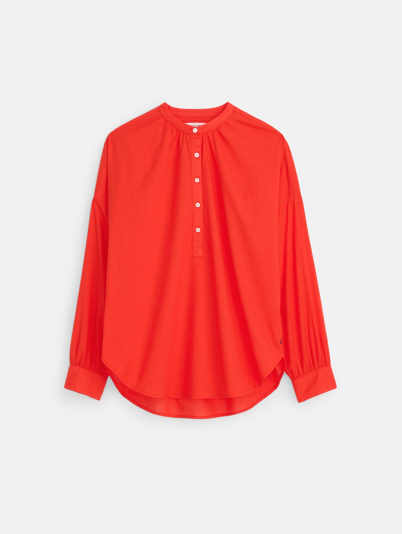 Nina Striped Popover In Cotton Voile
