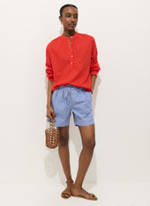 Hudson Striped Short In Poplin