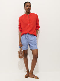 Hudson Striped Short In Poplin
