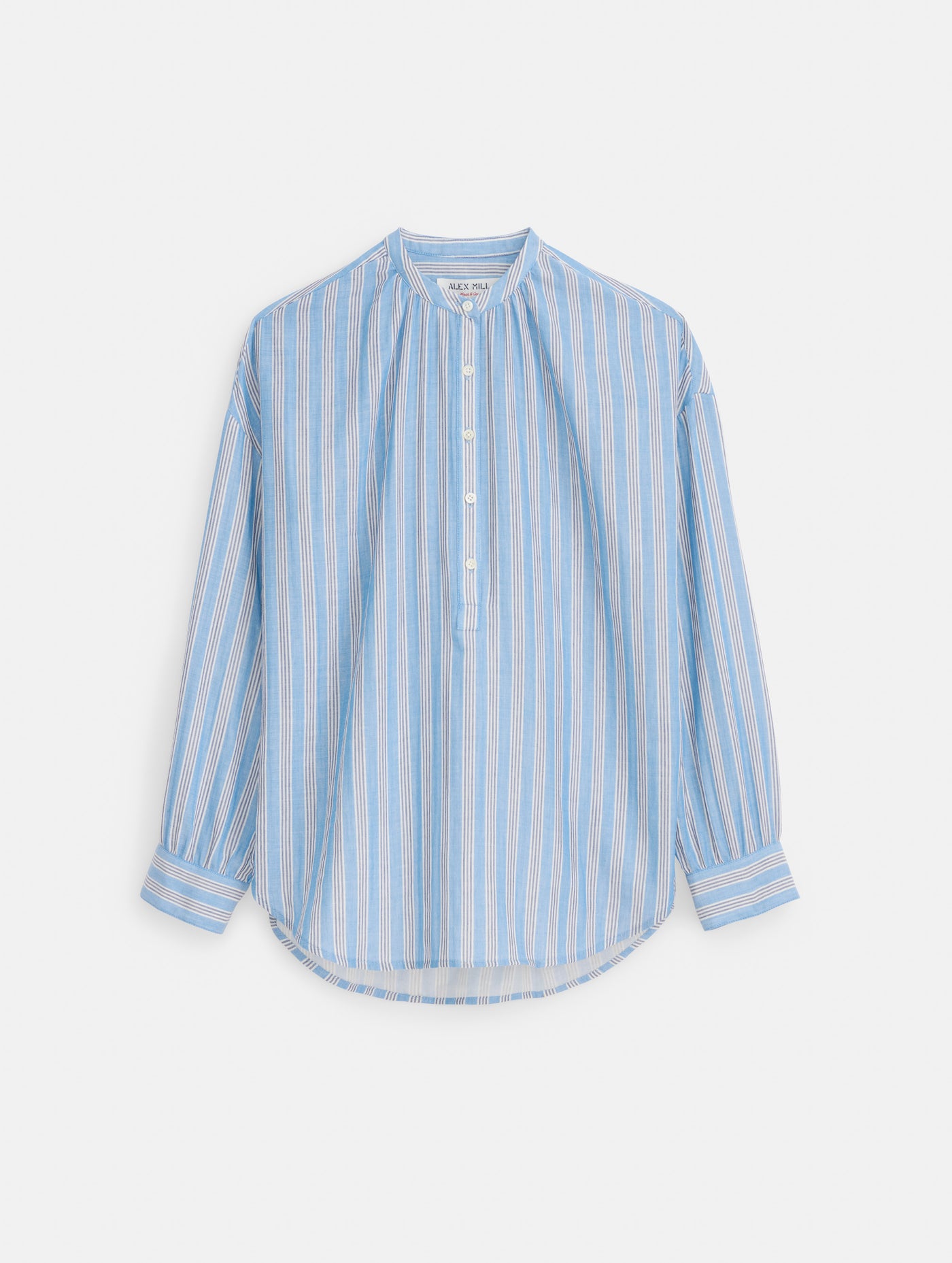 Nina Striped Popover In Double Gauze