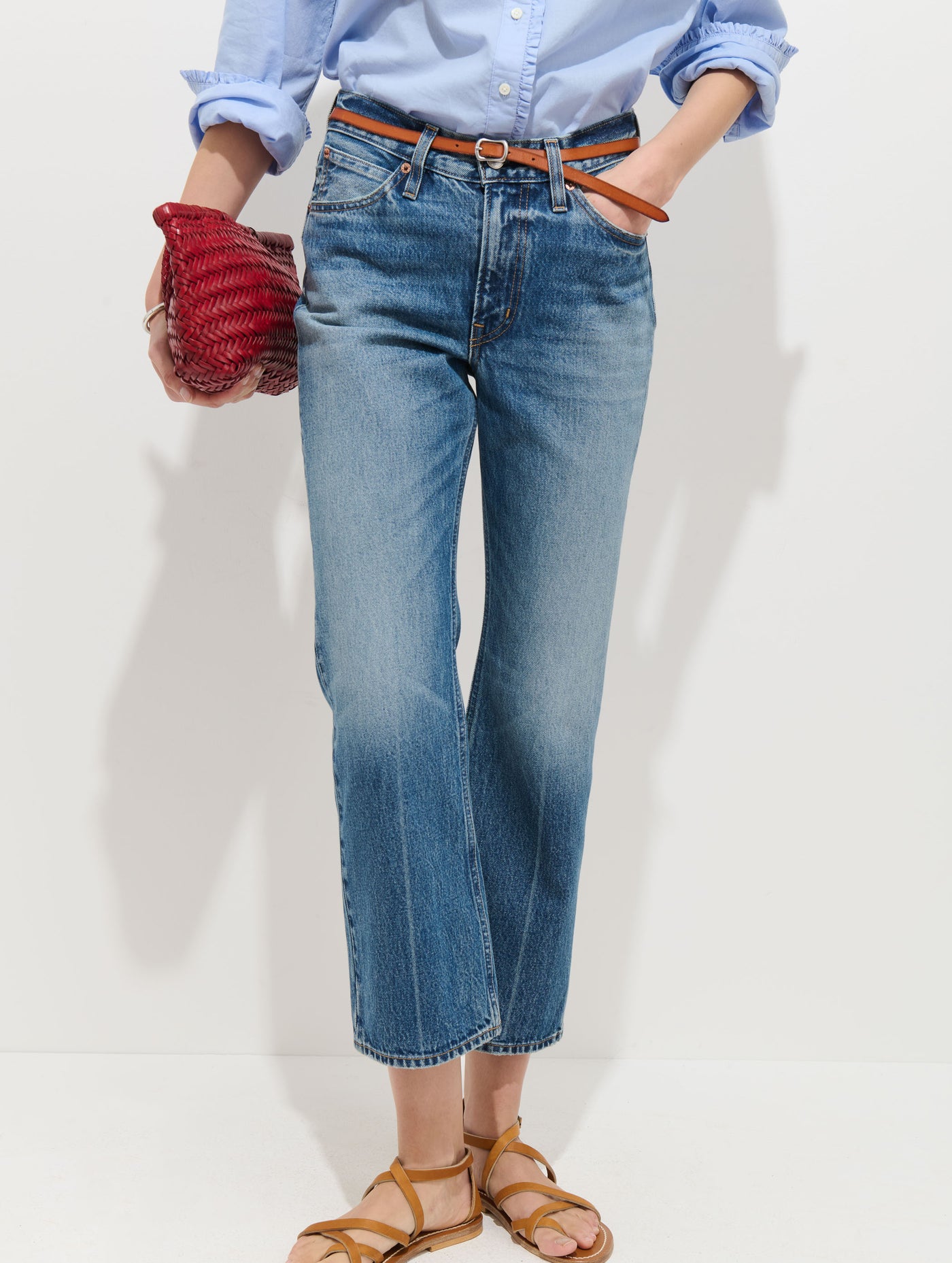 Bessette Mid Rise Boot Cut Jean