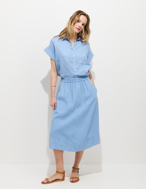 Maddie Skirt In Linen