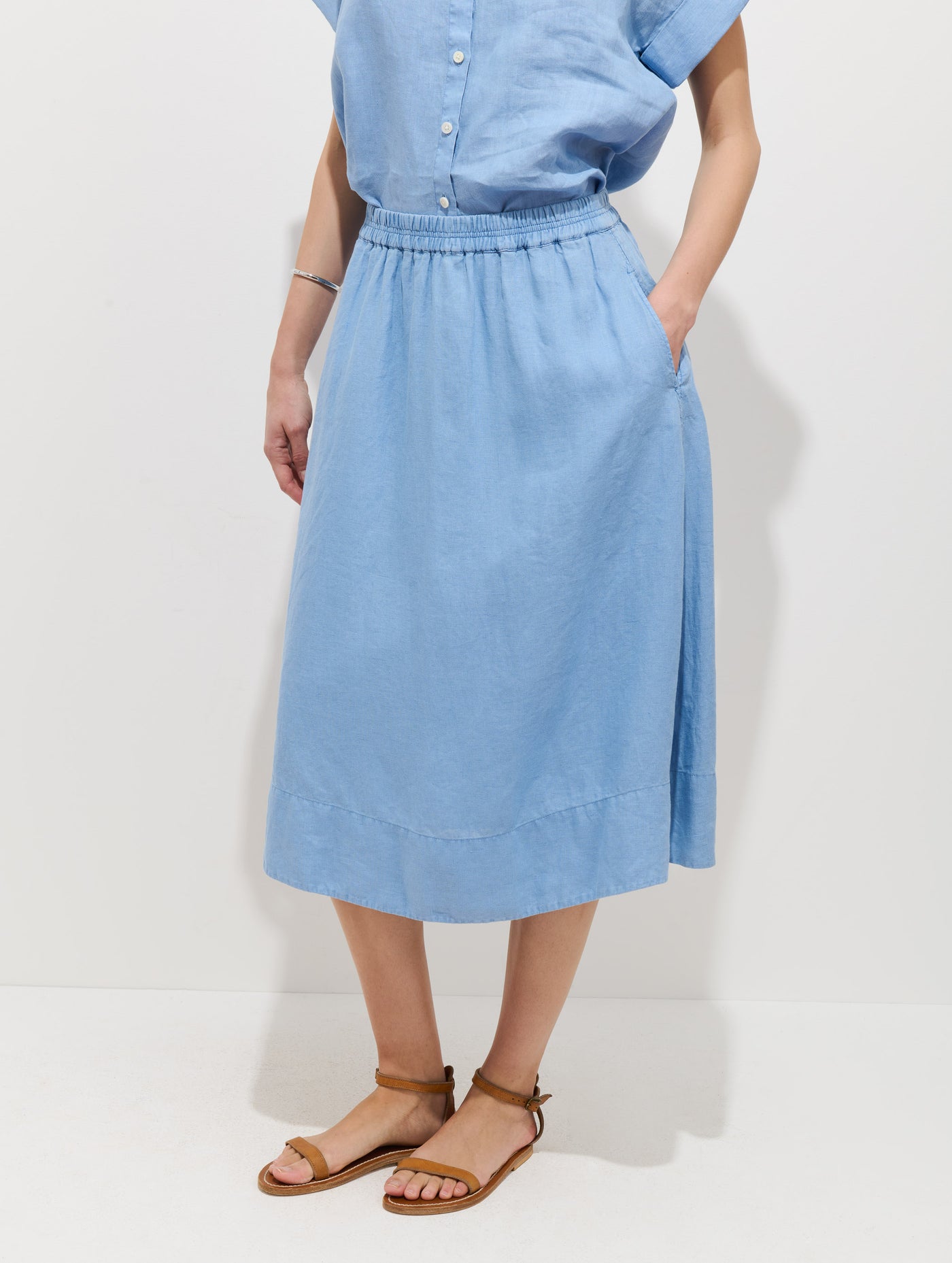 Maddie Skirt In Linen