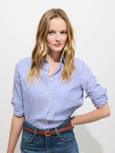 Gracie Striped Shirt in Poplin