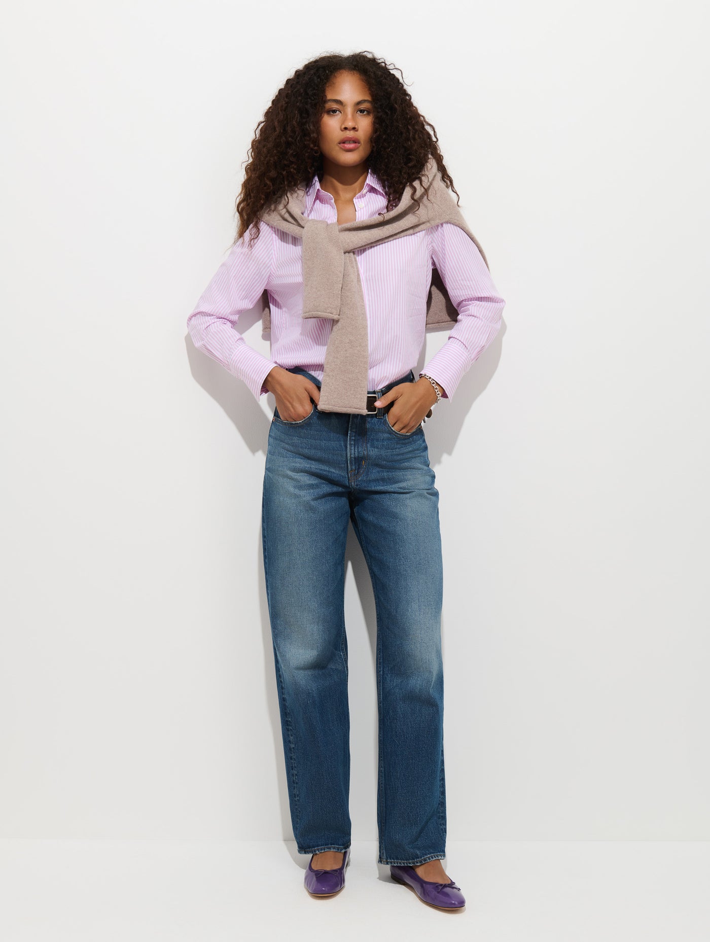 Violet Mid Rise Relaxed Jean