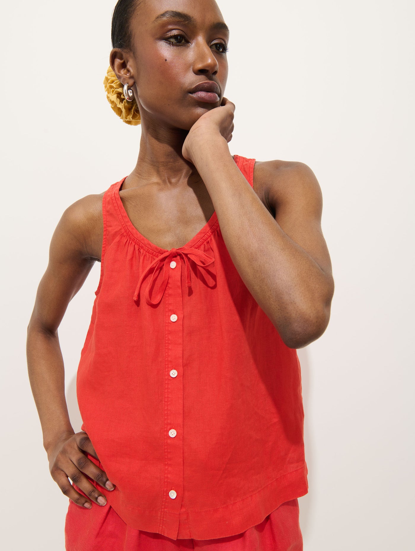 Sidney Top In Linen