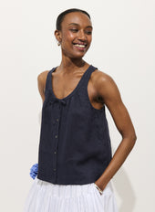 Sidney Top In Linen