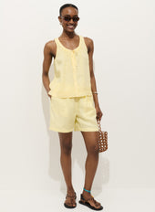 Hudson Short In Linen