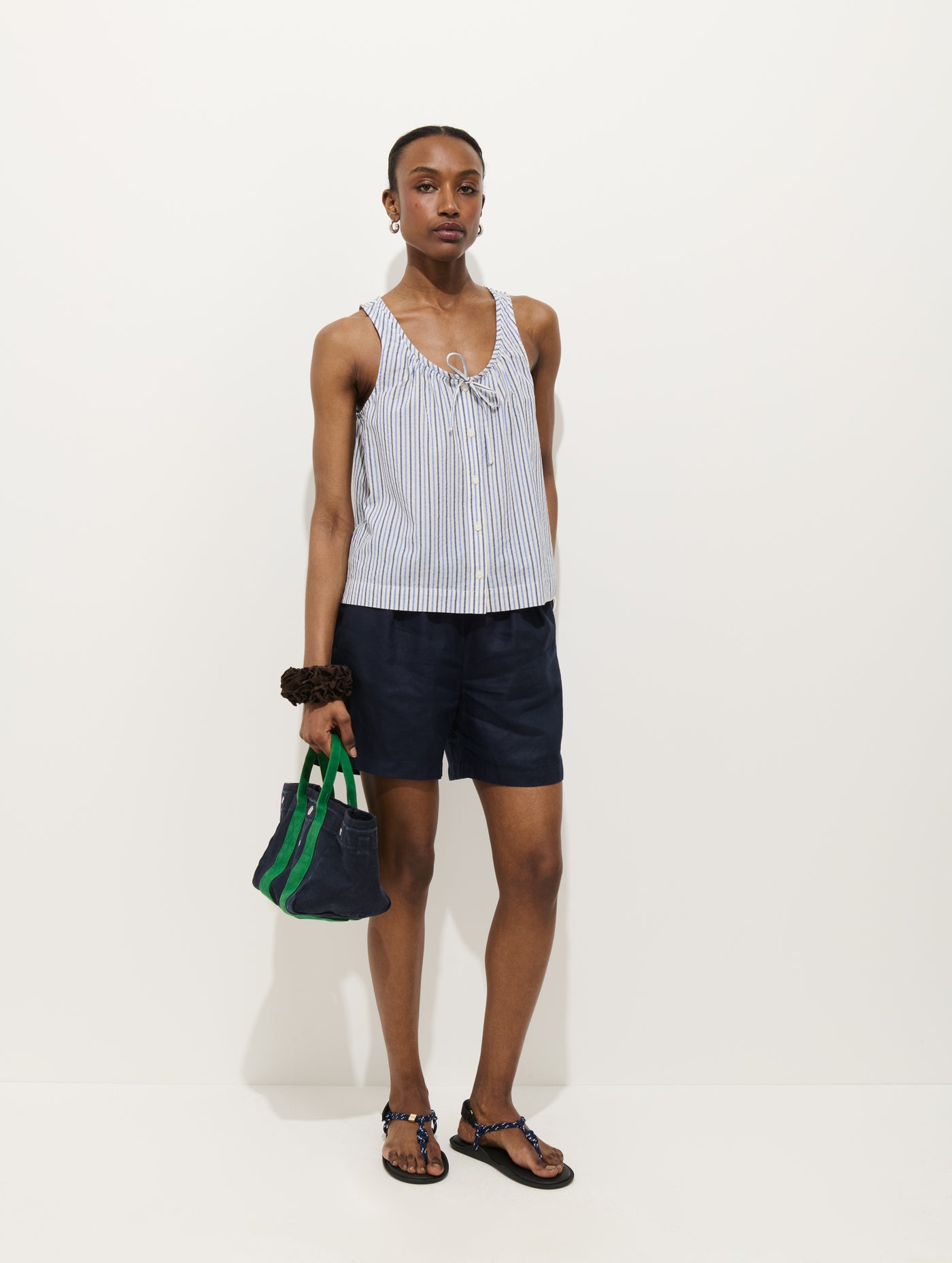 Sidney Stripe Top In Seersucker