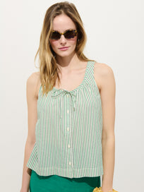 Sydney Stripe Top In Seersucker