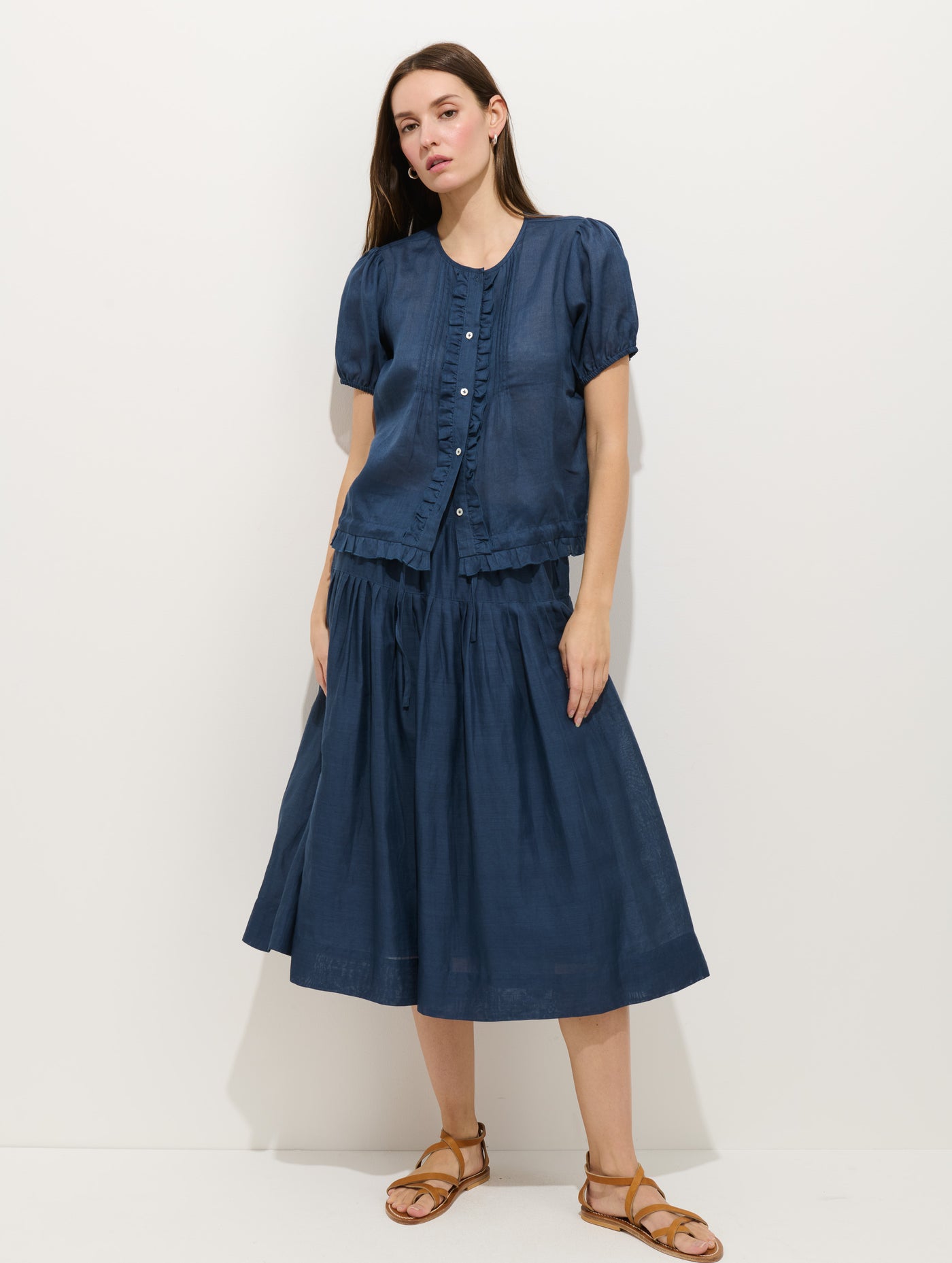 Brittany Skirt In Ramie