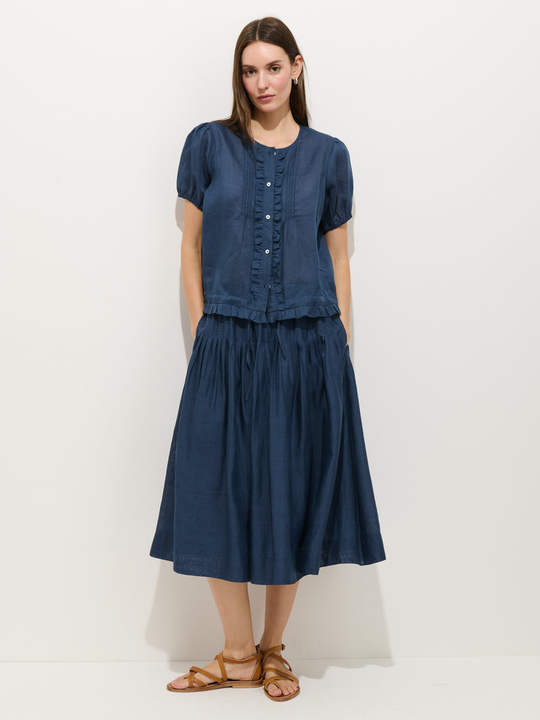 Brittany Skirt In Ramie from Alex Mill - $225