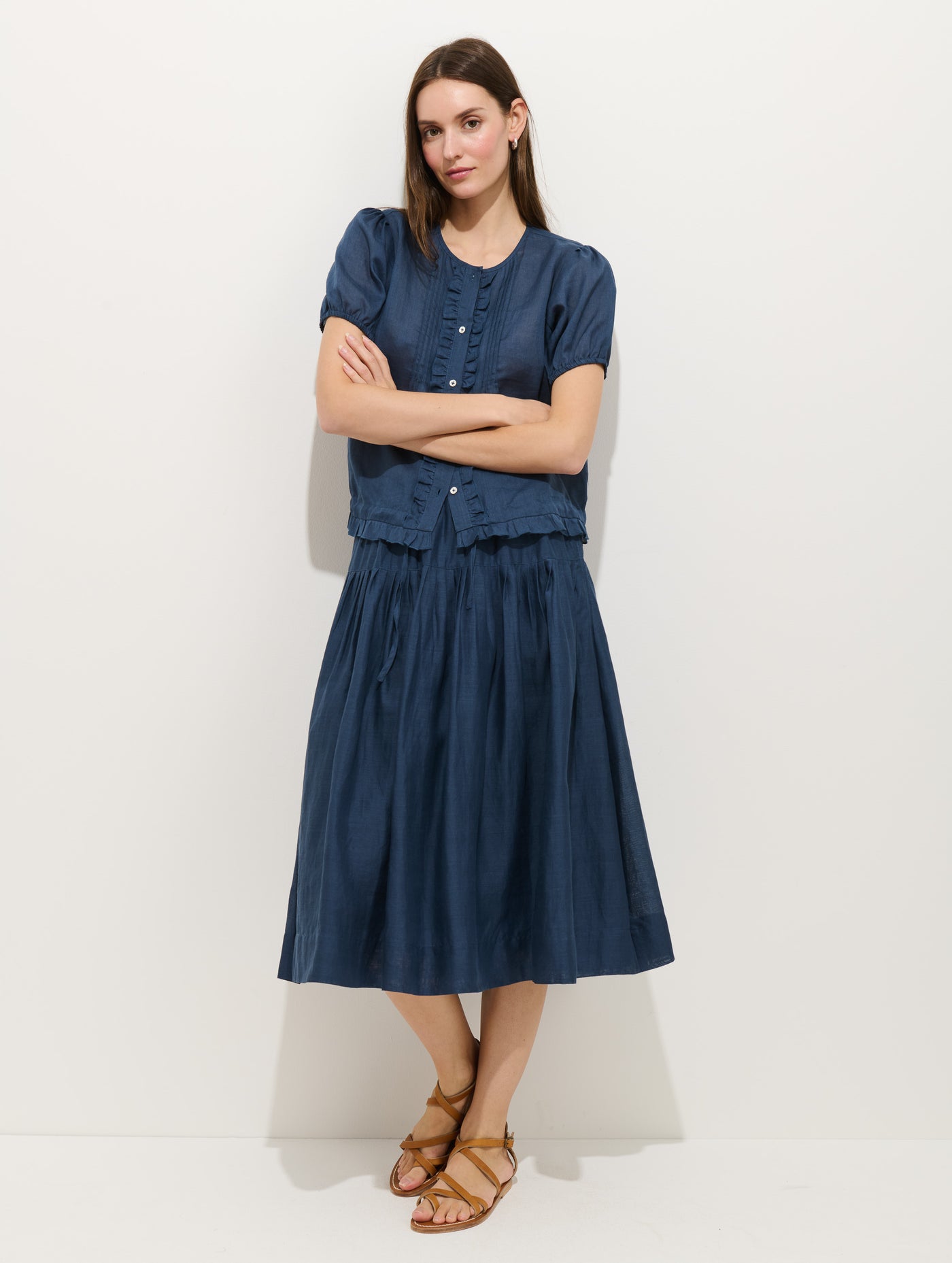 Brittany Skirt In Ramie