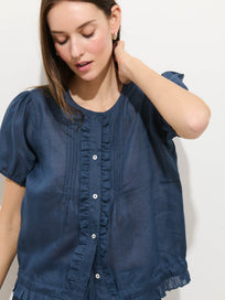 Brittany Top In Ramie