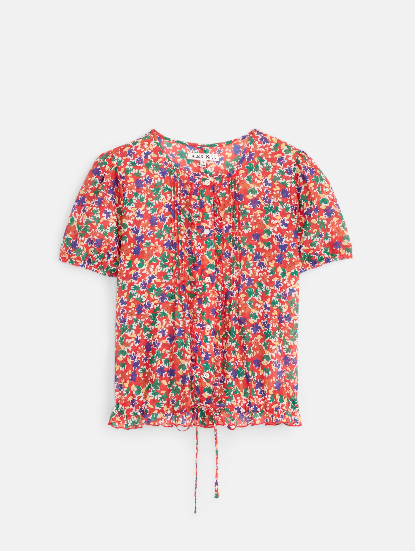 Brittany Floral Top In Cotton Silk