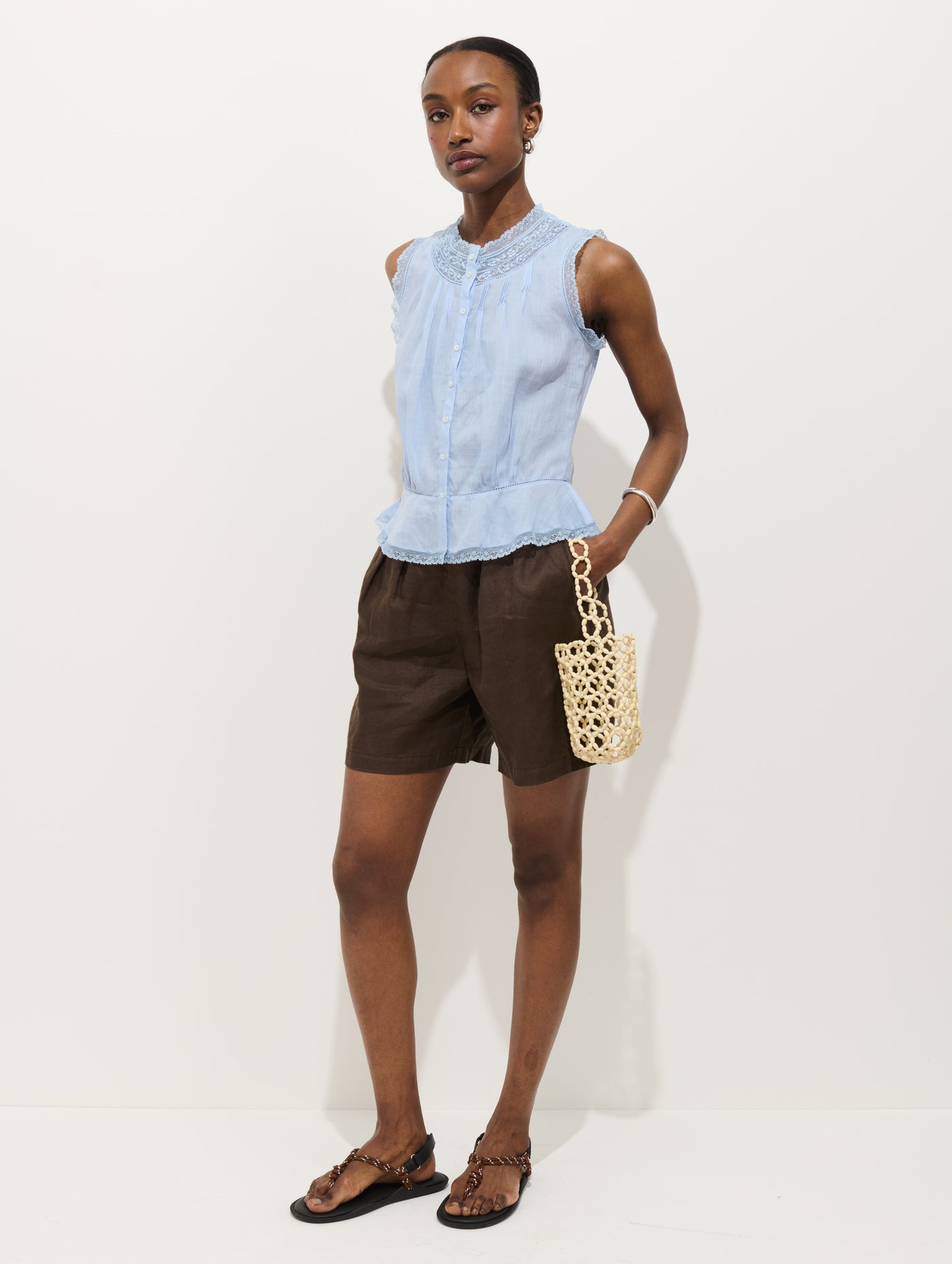 Collette Top In Ramie