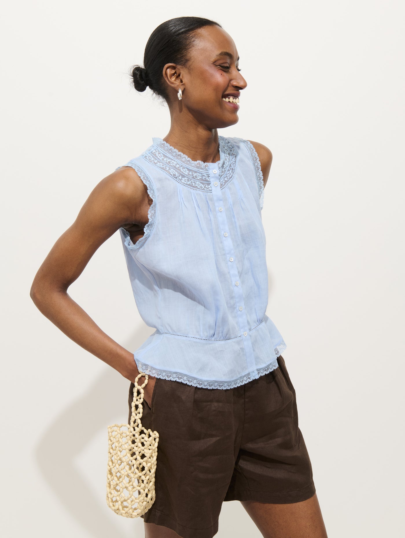 Collette Top In Ramie