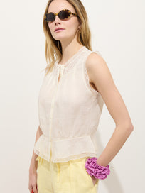 Collette Top In Ramie