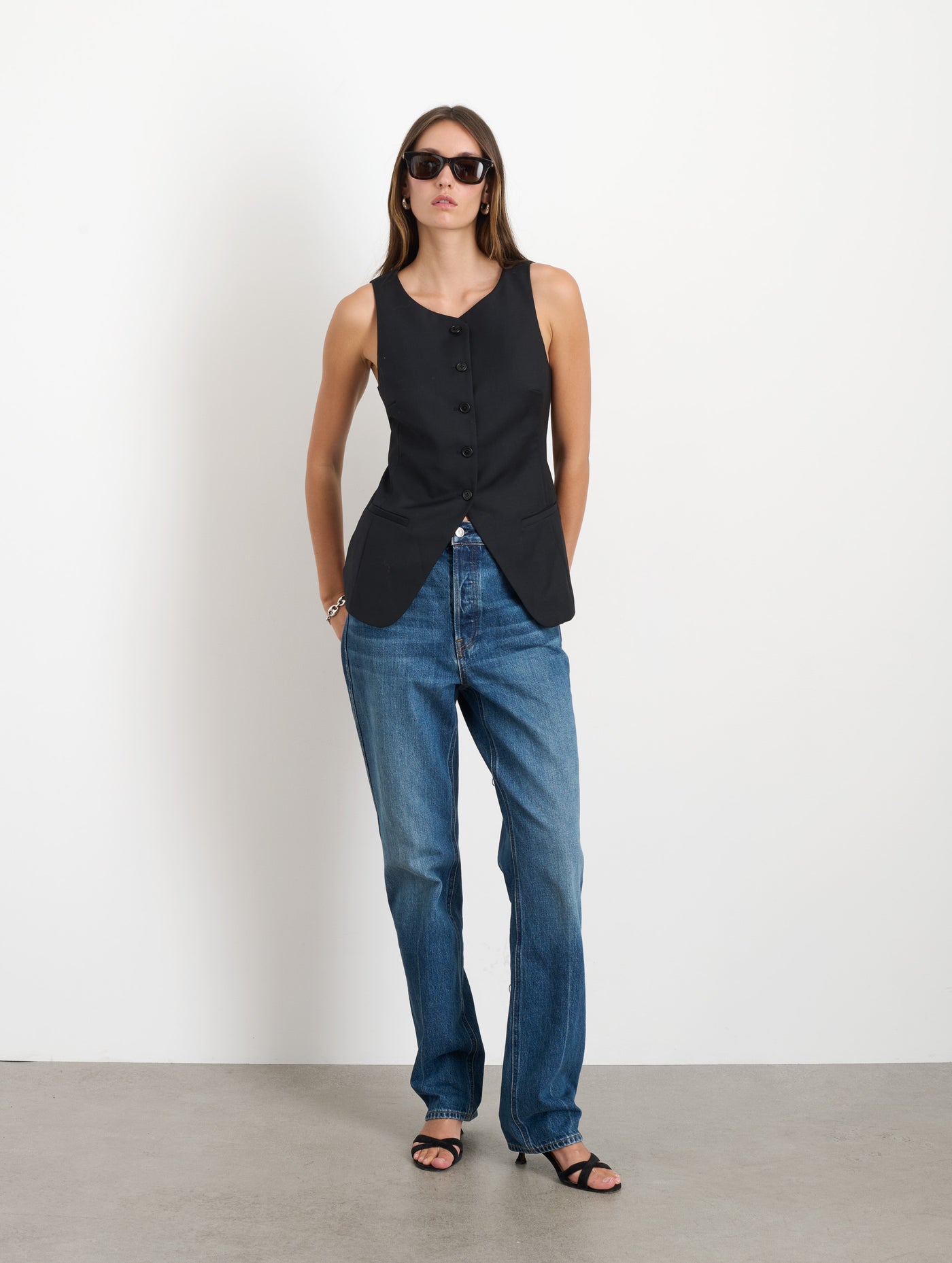 Sammy Vest in Wool Blend