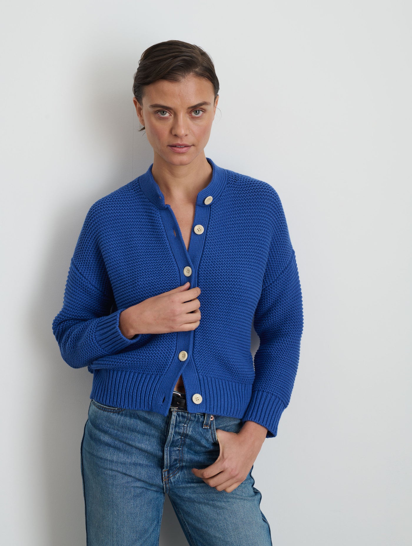 Alex Mill | Nico Cardigan in Cotton Cosmic Blue / XS Alex Mill | Nico Cardigan in Cotton Cosmic Blue / XS