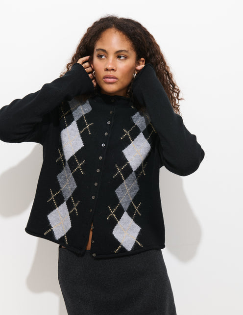 Taylor Argyle Cardigan