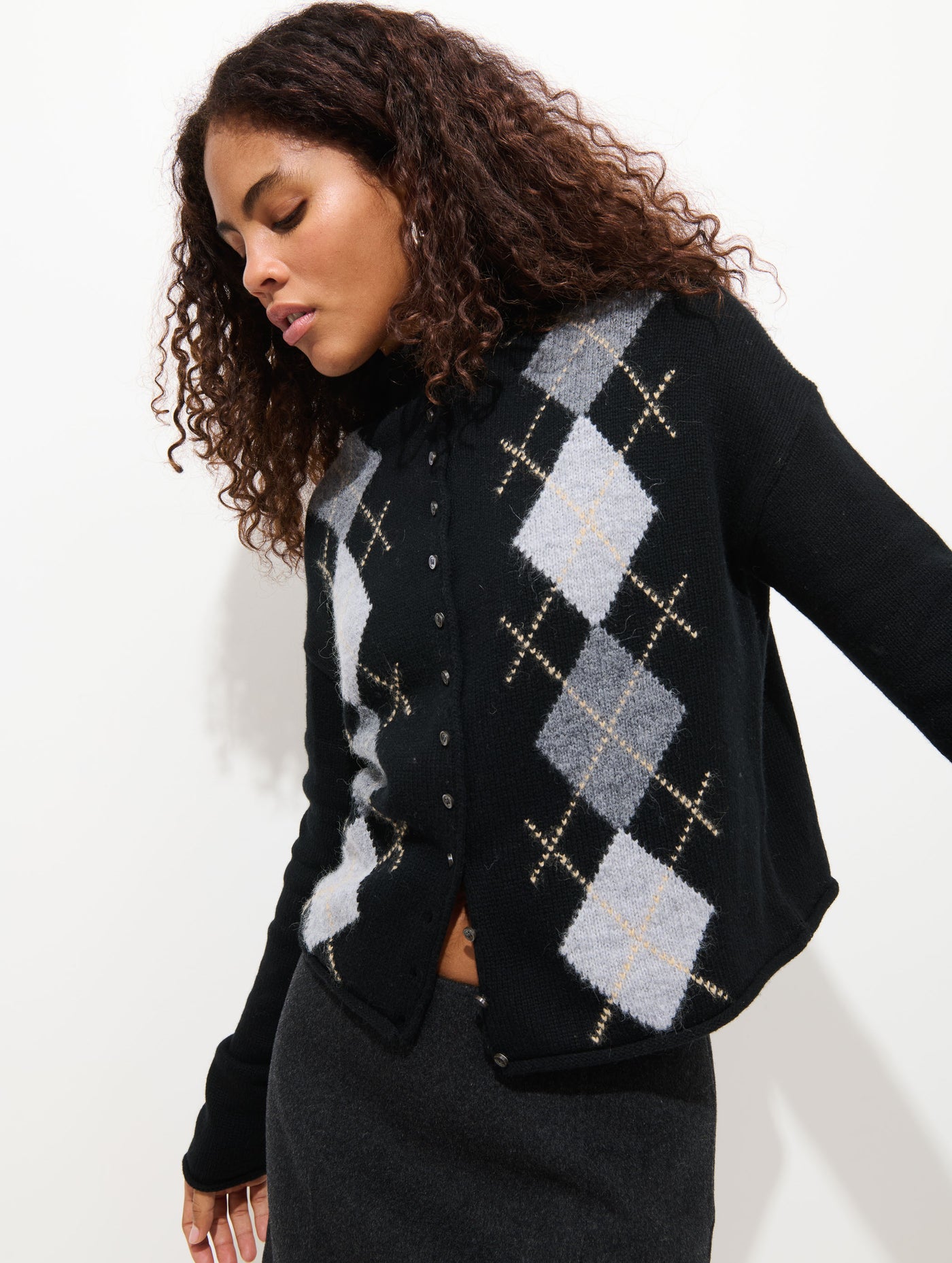 Taylor Argyle Cardigan