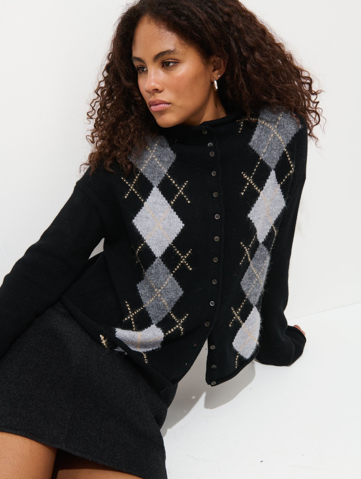 Taylor Argyle Cardigan