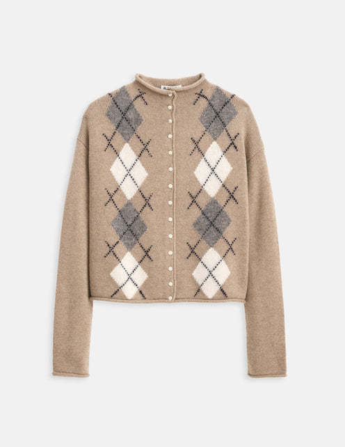 Taylor Argyle Cardigan