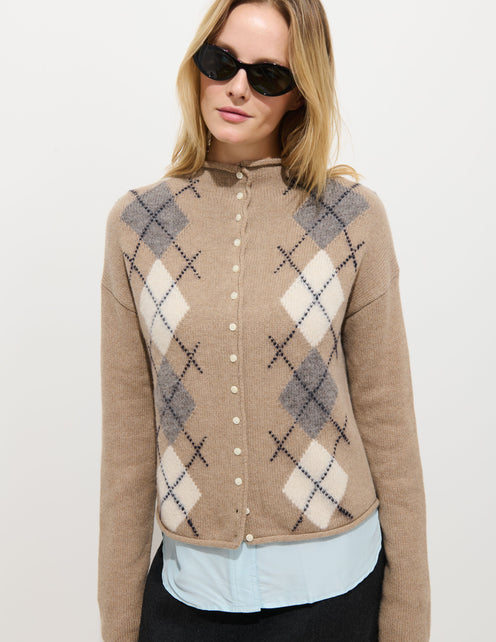 Taylor Argyle Cardigan