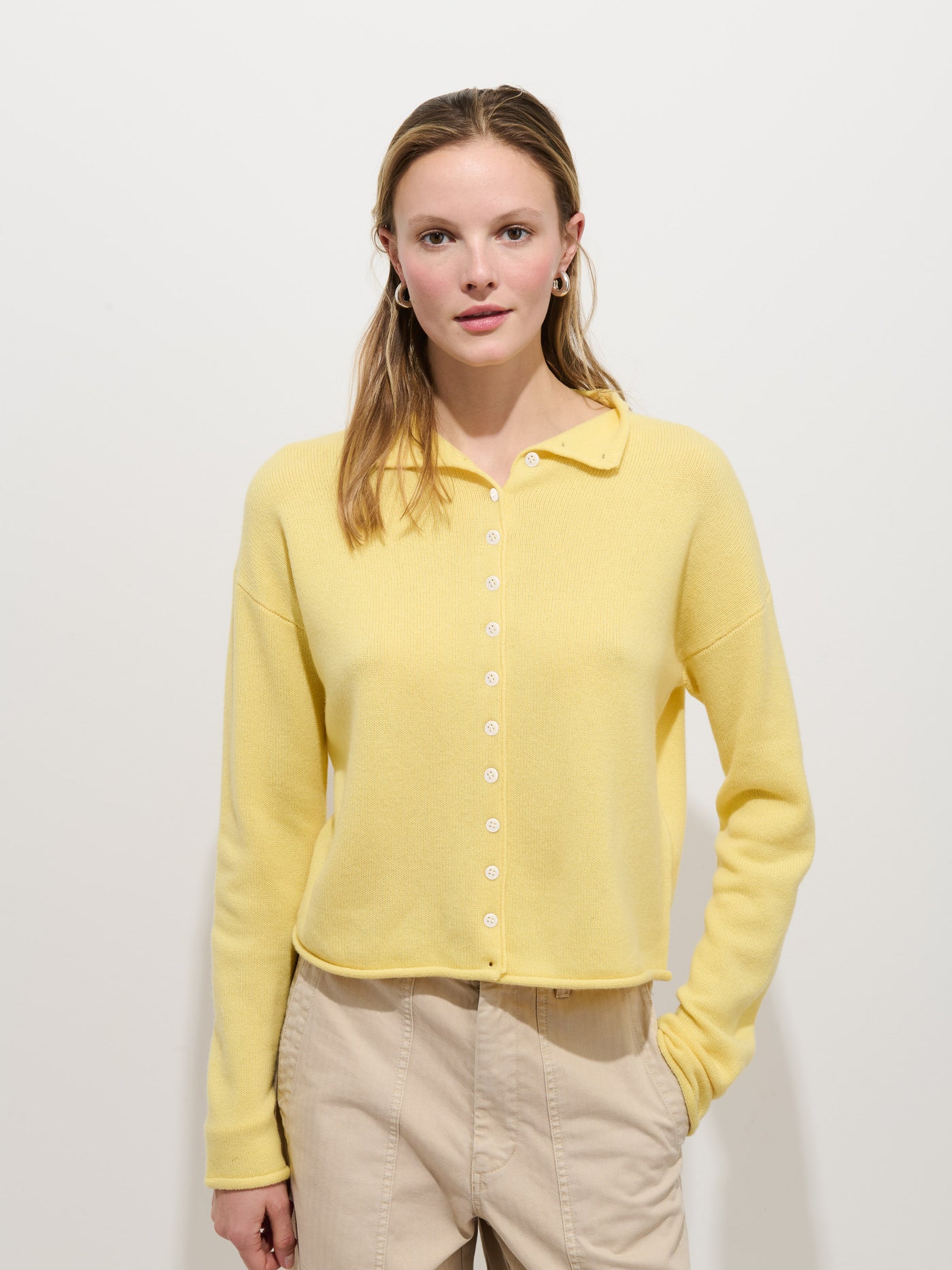 Taylor Cardigan in Washed Cashmere