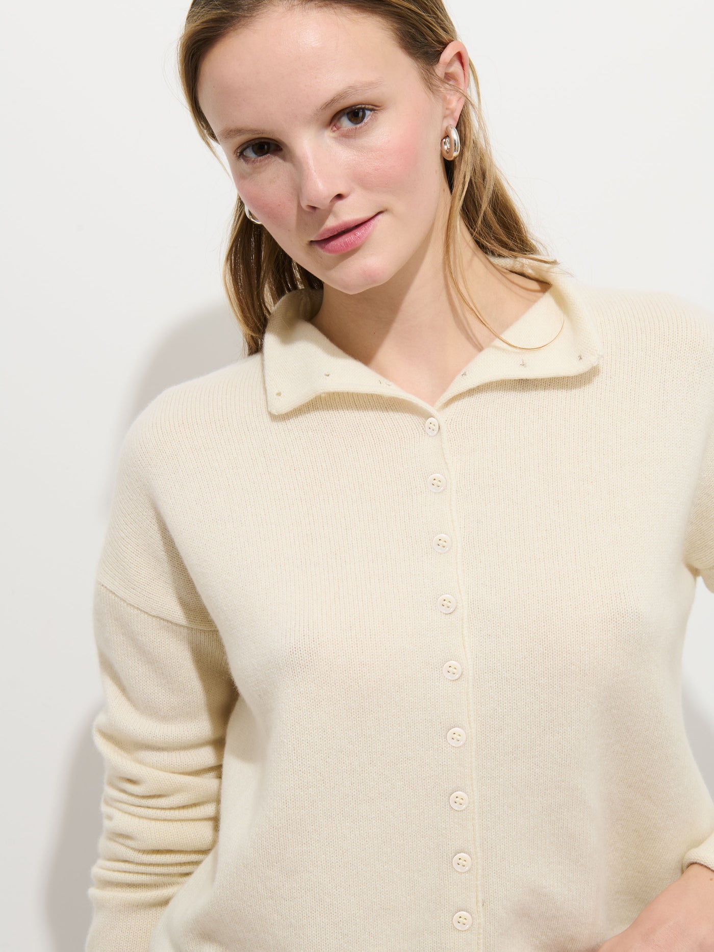 Taylor Cardigan in Washed Cashmere