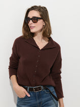 Taylor Cardigan in Washed Cashmere