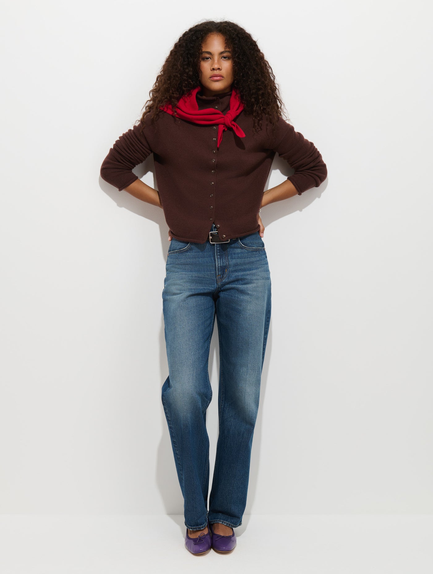 Taylor Cardigan in Washed Cashmere