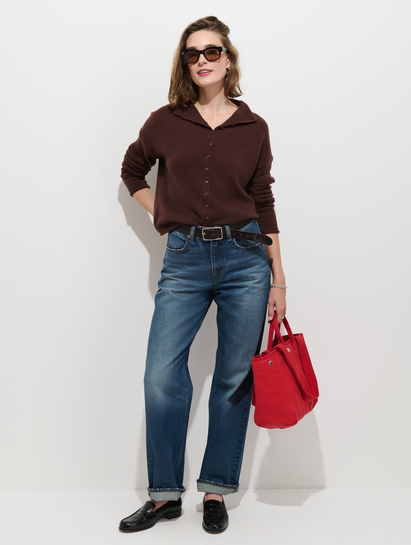 Violet Mid Rise Relaxed Jean