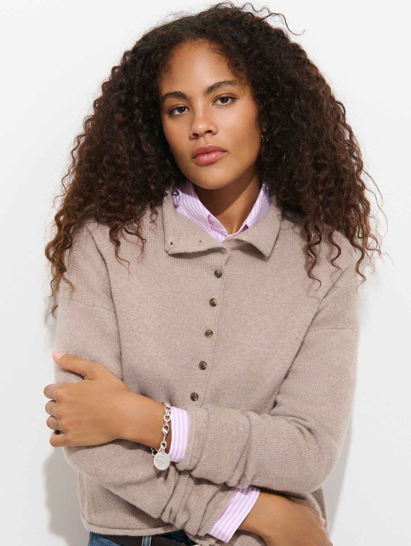 Taylor Cardigan in Washed Cashmere
