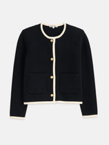 Paris Sweater Jacket In Black