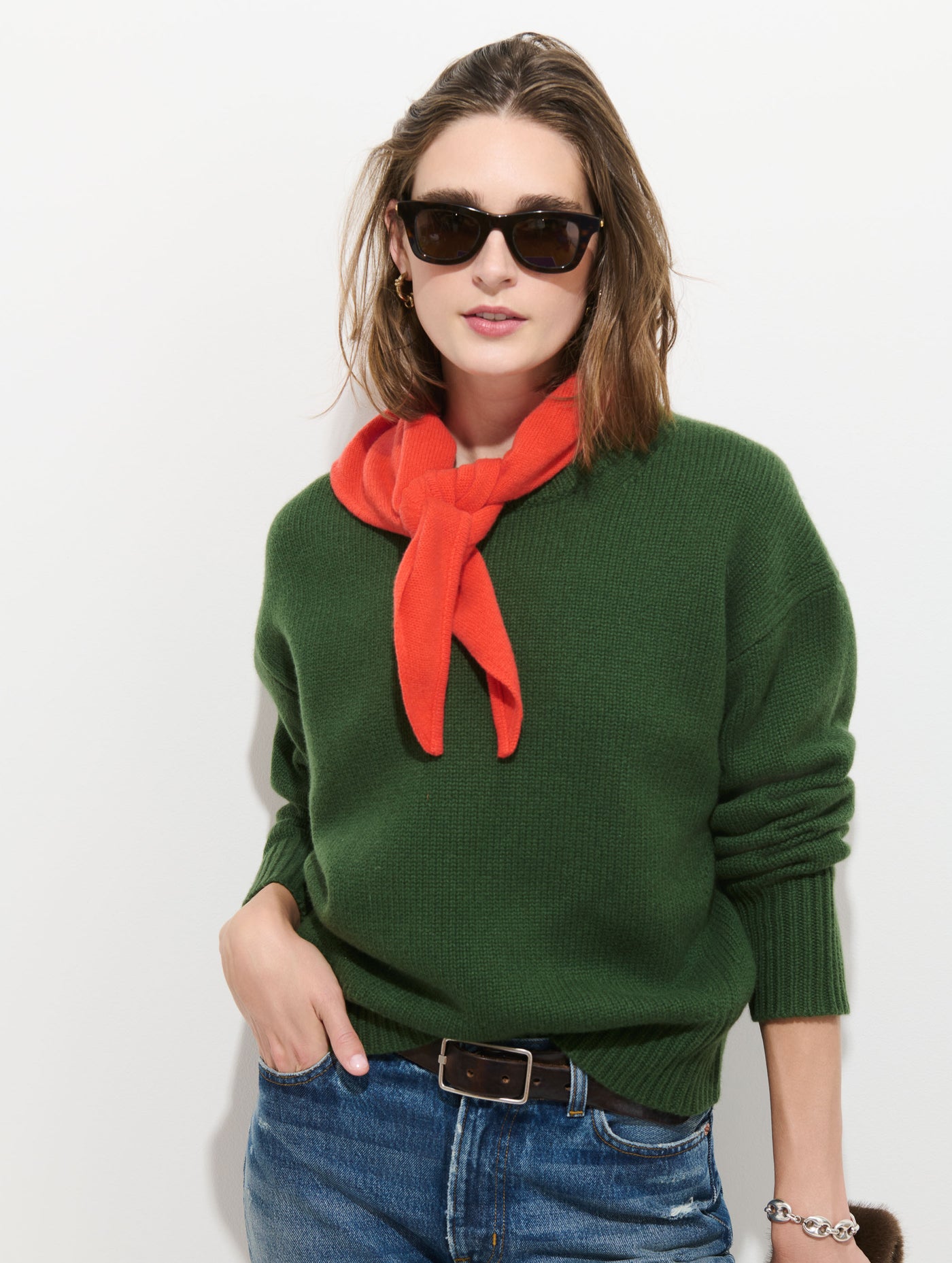 Flynn Handkerchief Scarf in Wool