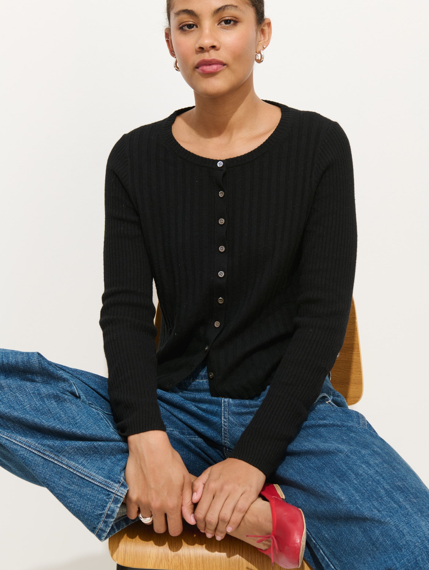 Kristin Ribbed Cardigan